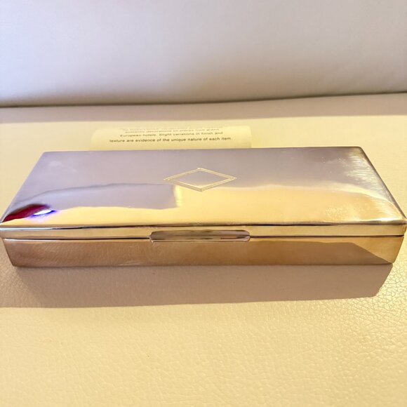 NEW RALPH LAUREN CHERRINGTON SILVERPLATE OBLONG THIN BOX - Picture 4 of 12